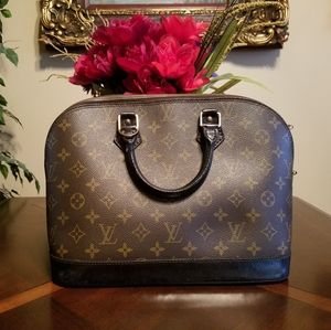 Customized Black Louis Vuitton Alma